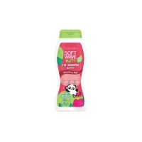 Sampon pentru copii 2in1, 90% Natural Soft Wave Engros, 400 ml, Capsune