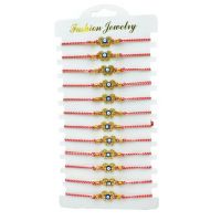 Set 12 Bratari reglabile Martisor, Fluturas cu Talisman Norocos, model 2024, en-gros