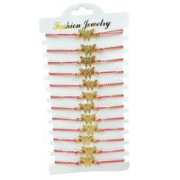 Set 12 Bratari reglabile Martisor, Fluturas Norocos, model 2024, en-gros