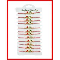 Set 12 Bratari reglabile Martisor, Ghiocel Norocos, model 2024, en-gros