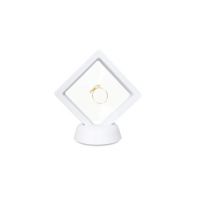 Set 12 cutii cu fereastră pentru mărțișoare engros 9 cm alba