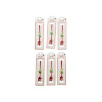 Set 24 de Bratari Martisor, Cosar Norocos, snur rosu elastic, model 2024, en-gros