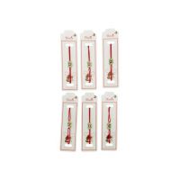 Set 24 de Bratari Martisor, Fluturas Dragalas, snur rosu elastic, model 2024, en-gros