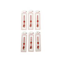 Set 24 de Bratari Martisor, Gargarita Dragalasa, snur rosu elastic, model 2024, en-gros