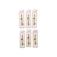 Set 24 de Bratari Martisor, Potcoava Norocoasa, snur rosu elastic, model 2024, en-gros