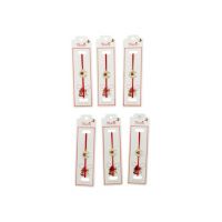 Set 24 de Bratari Martisor, Potcoava Norocoasa, snur rosu elastic, model 2024, en-gros