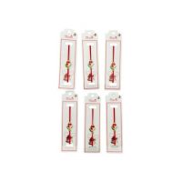 Set 24 de Bratari Martisor, Trifoi Norocos, snur rosu elastic, model 2024, en-gros