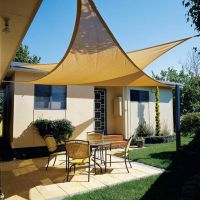 vela (copertina) pentru terase - 2 x 2 x 2 m - bej - garden of eden