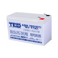 acumulator 12v high rate, dimensiuni 151 x 65 x 95 mm, baterie 12v 7.1ah f2, ted electric ted003300