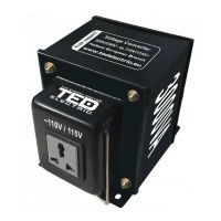 transformator de tensiune, convertor de la 220v la 110v, nereversibil 3000va 3000w, ted electric ted002266