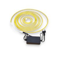 Banda led tip neon Flex portocaliu silicon SMD2835 lungime 5m