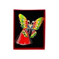 Brosa En-gros Fluture Deosebit, marime mare, ambalata in cutie rosie, 8.5×6.5×2.5cm