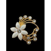 Brosa Martisor En-gros, marime mare, Aranjament Floral, editie 2024, 6×5cm