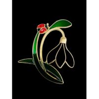 Brosa Martisor marime mare, Ghiocel Gingas, editie 2024, 6×5cm, en-gros