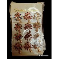 Set 12 broșe engros pentru mărțișor copac pietre colorate