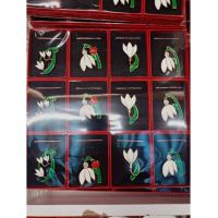 Set 12 broșe mari engros ghiocel combinat
