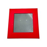 Set 12 Cutii ambalaj pentru Brose, cu fereastra, interior buretat, Rosii, 8.5×8.5×2.5cm, en-gros
