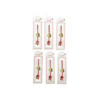 Set 24 de Bratari Martisor, Cosulet cu Flori, snur rosu elastic, model 2024, en-gros