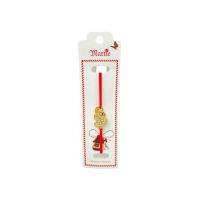 Set 24 de Bratari Martisor, Elefantel Norocos, snur rosu elastic, model 2024, en-gros