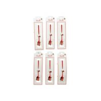 Set 24 de Bratari Martisor, Fluture Gingas, snur rosu elastic, model 2024, en-gros