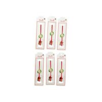 Set 24 de Bratari Martisor, Innocence Flower, snur rosu elastic, model 2024, en-gros
