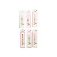 Set 24 de Bratari Martisor, Pure Flower, snur rosu elastic, model 2024, en-gros