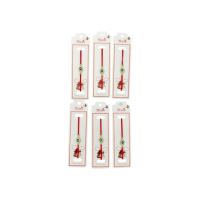 Set 24 de Bratari Martisor, Talisman Norocos, snur rosu elastic, model 2024, en-gros