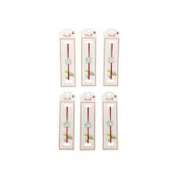 Set 24 de Bratari Martisor, Trifoi Norocos, snur rosu elastic, model 2024, en-gros