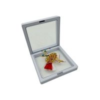 Brosa Martisor En-gros, Balerina Eleganta in cutie cu expunere 3D, 8.5×8.5×2cm