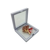 Brosa Martisor En-gros, Buchet cu Flori in cutie cu expunere 3D, 8.5×8.5×2cm