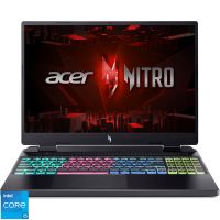 Laptop Acer Gaming 16'' Nitro 16 AN16-51, WUXGA IPS 165Hz, Procesor Intel® Core™ i5-13500H (18M Cache, up to 4.70 GHz), 16GB DDR5, 512GB SSD, GeForce RTX 4050 6GB, No OS, Black