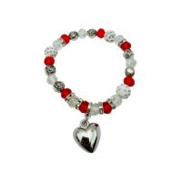 Bratara Martisor En-gros, simbol Inima, cu margele, pe elastic