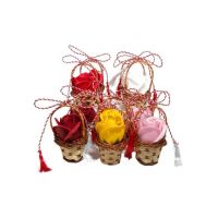 Cosulet En-gros cu 1 Trandafir de sapun, diverse culori, 10×5cm