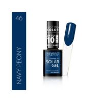 Lac de unghii Solar Gel, Revers, 12 ml, albastru, nr 46, navy peony Engros