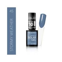 Lac de unghii Solar Gel, Revers, 12 ml, gri, nr 45, stormy weather Engros