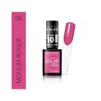 Lac de unghii Solar Gel, Revers, 12 ml, roz, nr 06, moulin rogue Engros