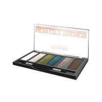 Paleta fard de pleoape cu 6 culori New City Trends, Revers, NR.8, verde Engros