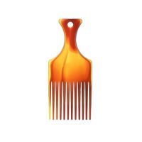 Pieptan Afro M Chihlimbar, pentru par ondulat, Top Choice Engros
