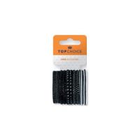 Set de 12 bucati Elastic de par Top Choice, , alb-negru, TC22357 Engros