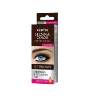Vopsea de gene si sprancene Henna Color Gel, Maro Inchis, 3.0, Venita, 15ml Engros