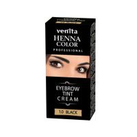Vopsea de sprancene Crema Henna, Venita, Negru, 1.0, 15ml Engros