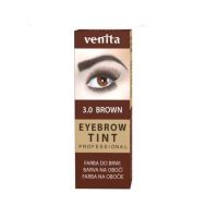 Vopsea de sprancene Professional, Pulbere Henna, Maro Inchis, 3.0, Venita, 5gr + 5grl Engros