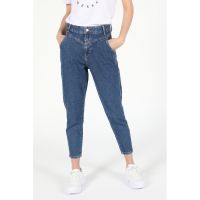 Blugi crop cu croiala conica