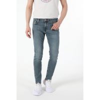 Blugi slim fit cu talie joasa