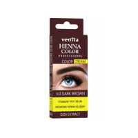 Crema henna cu extract de goji pentru vopsirea sprancenelor cu efect de lifting Venita 3.0, maro inchis Engros
