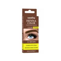Crema henna cu extract de goji pentru vopsirea sprancenelor cu efect de lifting Venita 4.0, maro Engros