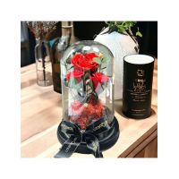 Cupola cu 3 trandafiri criogenati rosii engross