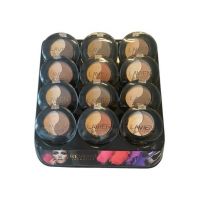 Fard de pleoape in doua nuante, Lavien Duo, Setul 1 mixt, 12 bucati, nuante mate, nude Engros