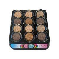 Fard de pleoape monocolor, Mineral Pure, Setul 1, mixt de 12 bucati, nuante mate, nude Engros