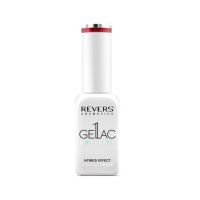 Lac de unghii Gellac 1 Step, Hybrid Effect, Non UV, Revers, 10 Rosu inchis, 10 ml Engros